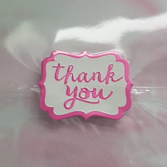 2/15$ 25 pcs Removable Thank You Stickers Pink 1.5"x1.5" in. - Picture 2 of 6